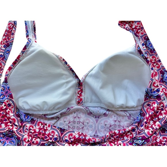 Catalina HalterTankini Swim Top Pink Size M 8-10 - Picture 8 of 11